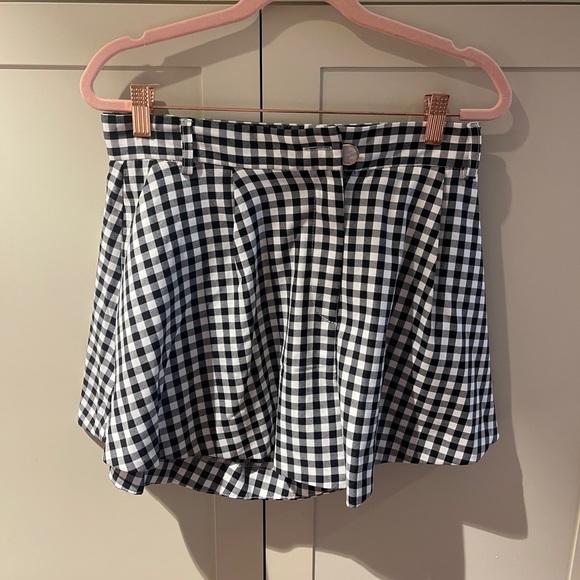 ASOS Checkered Flare Shorts - Picture 2 of 4